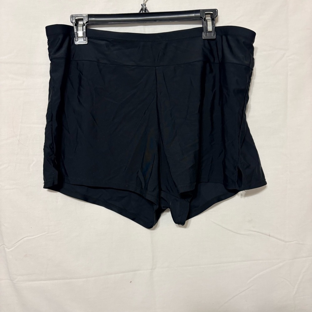 Women's black swim shorts, - Picture 2 of 8